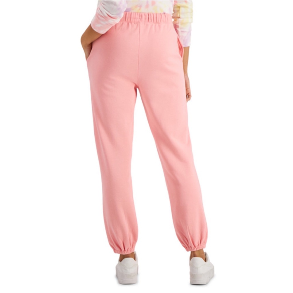 STYLE & CO SOFT PINK MID-RISE SWEATPANTS WITH POCKETS, SIZE LARGE LOUNGE PANTS - Picture 3 of 6